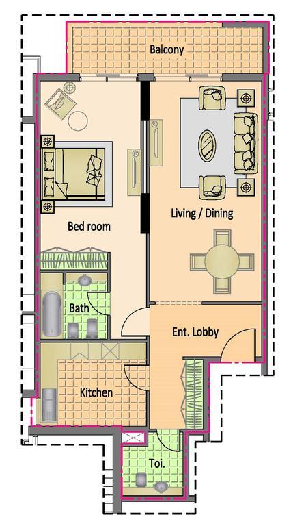דובאי Nojoum Hotel Apartments Llc מראה חיצוני תמונה