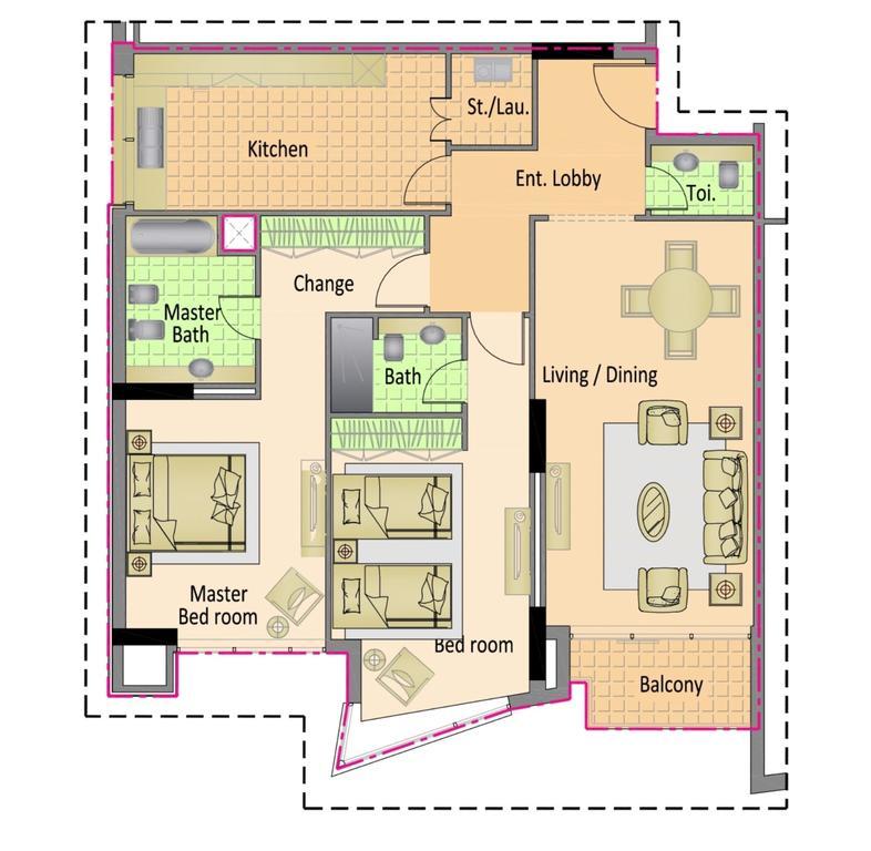 דובאי Nojoum Hotel Apartments Llc מראה חיצוני תמונה